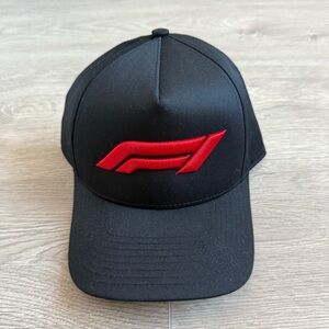 🆕 F1 Formula 1 Black with Red Embroidery Unisex Hat Cap